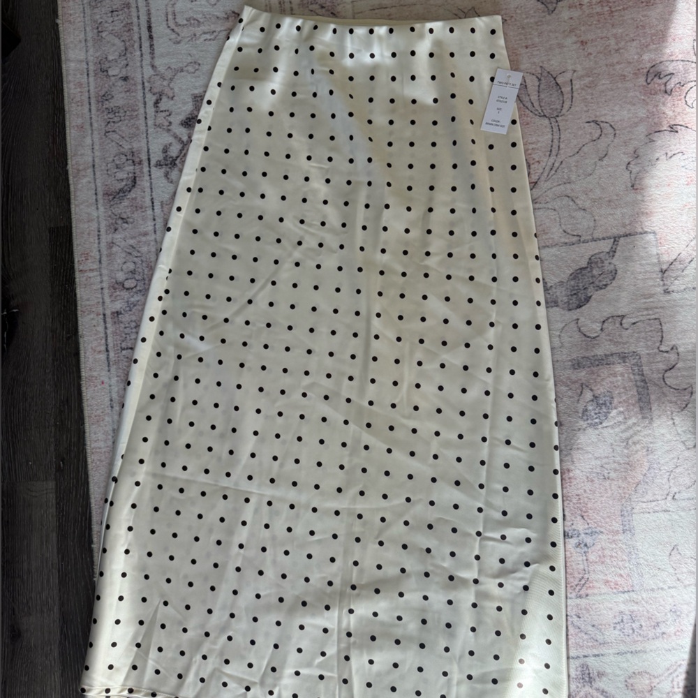 Olive & Oak Cream Skirt with Black Dots